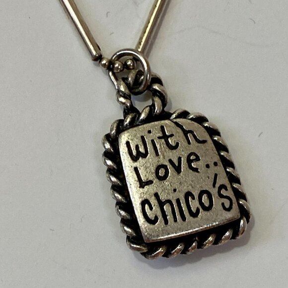 Chico's reversible silver pendant necklace - Picture 6 of 7